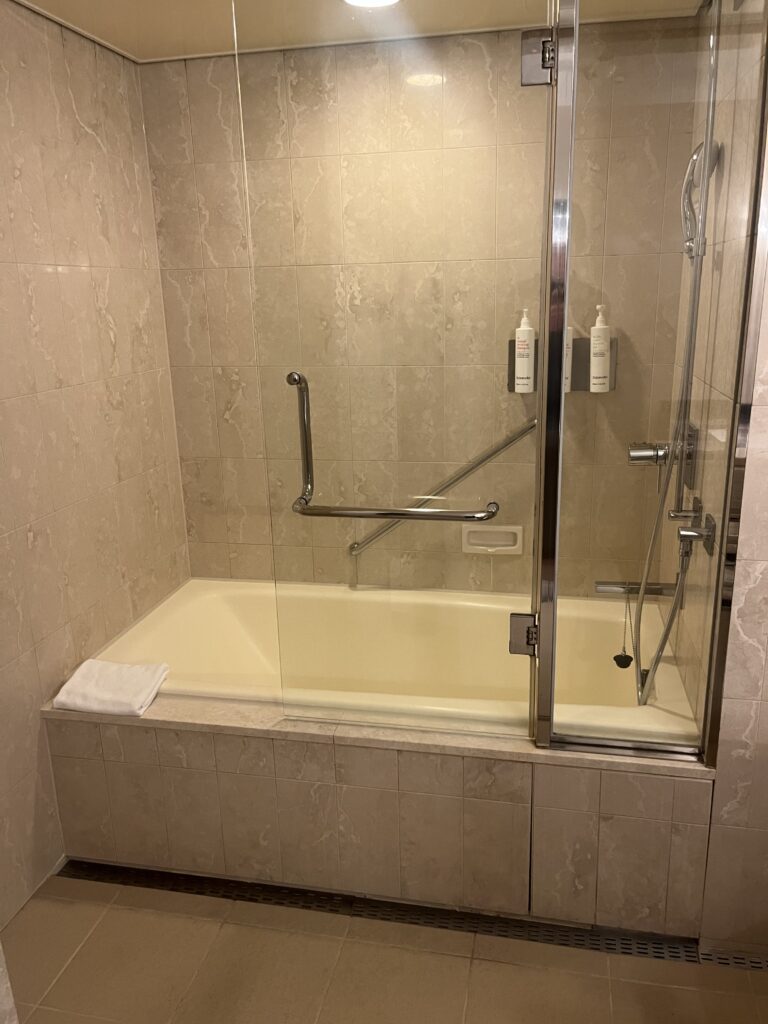 東京マリオットホテル　バスタブ・シャワールーム